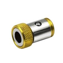 Daugiafunkcis universalus magnetinis žiedas 1/4 metalinio atsuktuvo antgalio geltona