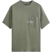 Kith Quinn marškinėliai Cavan vyriški viršutiniai drabužiai žali KHM030453-326 M gray