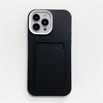 Silikoninis piniginės tipo dėklas telefonui iPhone 15 14 13 12 11 Pro Max su kortelės laikikliu, smūgiams atsparus apsauginis dangtelis For iPhone 13 ProMax