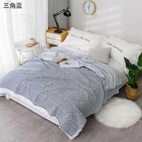 HOLAROOM Cotton Gauze Towel Muslin Blanket Throw Plaid Print Blankets Adults on The/Bed/Sofa/Plane/Travel Bedspread Coverings 150x200cm(59x79inch) gray