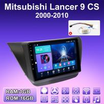 2 DIN Android Carplay Radijo grotuvas automobiliui Mitsubishi Lancer 9 CS 2000-2010 Multimedia grotuvas Galvos blokas Stereo GPS Navigacija BT WIFI 4+64GB 1+16GB,A blue