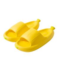 Vasariniai namų šlepetės Mielos banano formos Lengvi vidiniai Neslystantys Tėvų ir vaikų batai Vyriškos basutės Moteriškos paplūdimio šlepetės Sprogstanti stiliaus 41-42 yellow