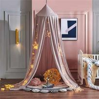 Princesės patalynė baldakimas kupolas lova užuolaidos lubos žaisti lova palapinė lova palapinė šešėliavimas nuo uodų tinklelis vaikams mergaitėms lovos apdaila NO Light gray