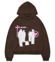 Unisex American Vintage Hip Hop Džemperis su gobtuvu su užrašu Y2K Laisvas Kasdienis Džemperis su gobtuvu Vyrams Moterims Harajuku Topai S ruda
