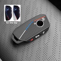 Silikoninis automobilio raktų be rakto dangtelis dėklas odos laikiklis BMW X1 U11 I7 G70 X7 Lci 320i F20 U06 M3 Gtr X3 X5 X7 F48 2023 2024 priedams gray