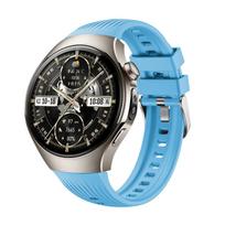 Silikoninis dirželis Huawei Watch 5 46mm apyrankei, minkštos gumos apyrankė Huawei Watch 5 42mm išmaniajam laikrodžiui Huawei Watch 5 46mm mėlyna