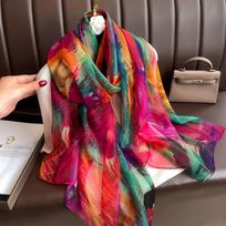 Šilkinis Skara Foulard Moteriška Galvos Juosta Prabangi Hidžabo Skara Moterims Minkšta Šilta Pashmina Paplūdimio Skaros Echarpe Šalis Didelis Apklotas Echarpe Bandana red