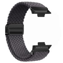 Nailoninis dirželis Xiaomi Mi Band 9 Pro/Mi Band 8 Pro magnetinė keičiama apyrankė Redmi Watch 4/5 dirželis laikrodžio apyrankės priedai For Mi Band 9 Pro black