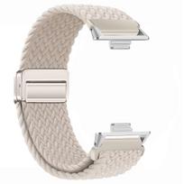 Nailoninis dirželis Xiaomi Mi Band 9 Pro/Mi Band 8 Pro magnetinė keičiama apyrankė Redmi Watch 4/5 dirželis laikrodžio apyrankės priedai For Mi Band 9 Pro white