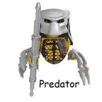 NAUJAS stilius!! Terminatorius Predatorius VS. Ateivių Kraujo Roboto Karo Modelio Statybiniai Blokiniai Šviečianti Veiksmo Figūrėlė Plytelės Žaislai Vaikams geltona