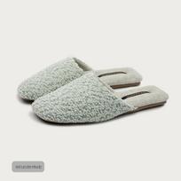 Minkštos veliūrinės neslystančios šlepetės vyrams ir moterims - Šiltos, odai draugiškos medvilnės, skirtos rudeniui ir žiemai 38/39 (Fits size 37-38) gray