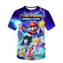 Vaikų žaidimas Super Mario Bros Marškinėliai Vaikams Berniukams Animaciniai Drabužiai Viršutiniai Marškinėliai Berniukų Marškinėliai Luigi Mario Marškinėliai Vaikų Trumpomis Rankovėmis 140 blue