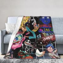 Music Band G-Gorillaz Plush Blanket Kids Adult  Flannel Throw Blanket For Outdoor Warm Soft Custom DIY Quality Bedspread Gift 30x40in