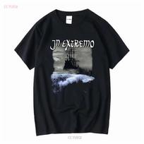 Vintažinis In Extremo dvipusis spaudos metalinės roko grupės koncertinis marškinėlis dydis vidutinis ilgomis arba trumpomis rankovėmis vintažinis skalbtas Unisex 3XL gray