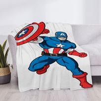 Kapitonas Amerika Pūkuotos Minkštos Antklodės & Pledai Mikropluošto Antklodė Prabangus Užvalkalas Sofai Antkeliui Individualus Anime Pledas Vaikui Mielas Namų 30x40in blue