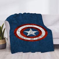 Kapitonas Amerika Pūkuotos Minkštos Antklodės & Pledai Mikropluošto Antklodė Prabangus Užvalkalas Sofai Antkeliui Individualus Anime Pledas Vaikui Mielas Namų 30x40in white