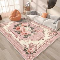 Prabangus Vintažinis Gėlių Rašto Plotinis Kilimas Neslystantis Skalbiamas Mašinoje Grindų Kilimėlis Svetainei Miegamajam Biuro Dekorui Skalbiamas Kilimas 160x240cm