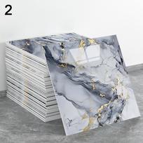 3D Lipnios Plytelės Grindų Lipdukai Vandeniui Atsparūs Drėgmei Atsparūs Imituojančios Keramikos Sienų Lipdukai Anti-susidūrimo Marmuro Raštas