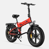 ENGWE ENGINE X Sulankstomas elektrinis dviratis 48V13AH ličio baterija 250W Suaugusiųjų elektrinis dviratis 20*4.0 colių storos padangos Kalnų e-dviratis 250W48V13AH-HONG*