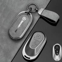 2025 Naujo automobilio nuotolinio rakto dėklas Dangtelis Apsauga Mercedes Benz C S Klasės W206 W223 S350 C260 C300 S400 S450 S500 Automobilio Aksesuaras gray