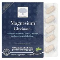 Naujas Nordic, Magnesium™ Glycinate+, 60 tablečių