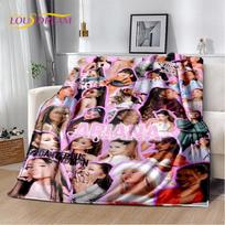 3D Popular Singer Ariana Grande Cat Ari Soft Plush Blanket,Flannel Blanket Throw Blanket for Living Room Bedroom Bed Sofa Picnic 75x90cm gray