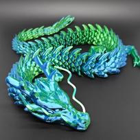 88CM 60CM 3D spausdintas brangakmenio drakonas kristalinis Fidget žaislas besisukantis sąnarių drakonas dovana vaikams su ADHD Puikiai tinka gimtadieniams 60CM