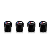 Nauji 4 vnt. Automobilio ratų padangų vožtuvų dangteliai Oro stiebelių uždangalai BMW M E34 E36 E60 E90 E46 F10 F20 F30 X5 X6 X1 M3 M5 M6 E71 Priedai black