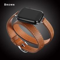 Apple Watch apyrankė 40 41mm Double Tour odinė juostelė 45/46 42 44mm Series10 9 8 7 6 Se 5 4 3 2 Iwatch6 38mm Madinga Correa 38 40 41 S10-42mm ruda