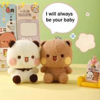 Originalus Mielas Bubu Dudu Pliušinis Raktų Pakabukas Super Minkštas Animacinis Krepšio Pakabukas Kawaii Kimštinis Žaislas Minkštas Pliušinis Aksesuarai Poros Dovanos white