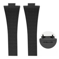 Quick Release Watch Band For Tissot PRX Series 11mm 12mm T137.407/T137.410 Super Player Fluororubber FKM Watch Strap Bracelet 11mm black