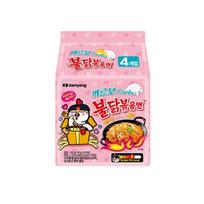 Samyang Buldak Carbonara Aštraus Vištienos Skonio Ramen 130g x 4 Pakeliai Korėjietiški Aštrūs Kremu Gardinti Makaronai 1ea (4packs) pink