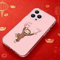 Smalsiojo Jodžio Beždžionės Telefonų dėklas iPhone 17,16,15,14,13,12,11 Pro,Max,Plus,X,XS,XR,SE4,E Mini skaidrus minkštas dėklas iPhone17Air