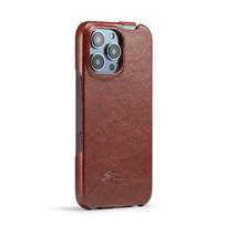 Retro Leather Phone Case iPhone 16 15 14 13 12 11 Pro Max 16Plus 16E Vertical Flip Genuine Leather Hard Back Cover iPhone 13 mini