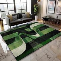 Modernūs prabangūs geometriniai kilimai svetainei namų dekoravimas neslystantys didelio ploto kilimai miegamajam poilsiui plaunami minkšti lovos šoniniai kilimėliai 80x120cm