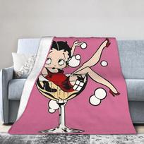 B-Bettys Boops Antklodė Kokybiška Super Minkšta Pledas Žiemos Vaikams Namų Dekoras Pūkuotas Lovatiesė 75x90cm pink
