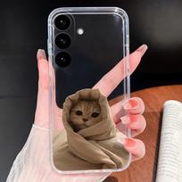 Telefono dėklas Samsung Galaxy S26 Plus Ultra Spalvingos gėlės Minkštas TPU Skaidrus silikoninis korpusas Samsung S 26 Lengvas dangtelis Galaxy S26 brown