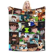 Ben 10 Omnitrix Antklodės Kokybiška Super Minkšta Pledas Žiemos Mergaitėms Berniukams Sofa Lova Madinga Antklodė 130x150cm