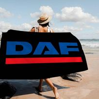 D-DAF T-Truck Logotipas Mikropluošto Paplūdimio Rankšluostis Sugeriantis Greitai Džiūstantis Minkštas Joga Plaukimas Kurortas Alpinizmas Rankšluostis W40*H60(CM)