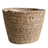 3 vnt. Rotango Šiaudų Pintas Gėlių Vazono Krepšys S/M/L Sodui, Terasonui, Balkonui, Namų Baldų Dekoras L: 22.5*20*16cm 1PC