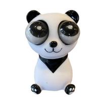 Panda spaudomas žaislas su iššokančiomis besisukančiomis akimis, juokingas, minkštas TPR, streso malšinimui, triukų rekvizitas, mielas gyvūnėlis, Fidget spaudomas žaislas, vaikų dovana Panda gray