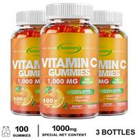 Vitamin C Gummies, Natural Ingredients, 1000 mg per Serving, Nutritional Supplement 100*3 yellow