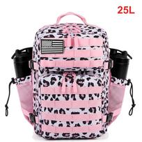 25L Taktinis kuprinė moterims Lauko kelionėms Žygiams Bug Out Bag Savaitgalio pratimams Sportui Sporto salės Rucksack su dvigubu puodelio laikikliu gray