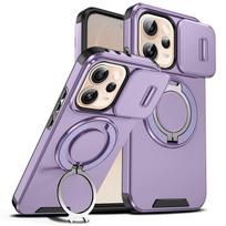 Shockproof Armor Case For OPPO Reno 15F 14F 13F 13 14 15 Pro Max 5G Capa Megnetic Ring Holder Slide Lens Camera Protector Cover For Reno 13F 5G