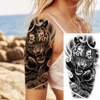 1 lapas Realistiški Netikri Liūto Laikini Tatuiruotės Vyrams Suaugusiems Moterims Perkeliamas Vienkartinis Tatuiruotės Lipdukas Atsparus Vandeniui Kūno Menas China Mainland