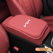 AQXP3 Odinis Automobilio Porankio Pagalvėlės Laikymo Dėžutės Dangtelio Padas KIA Rio Soul Seltos Forte K5 K3 Niro Sorento Stinger Sportage Priedams raudona