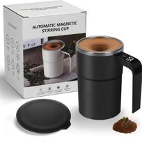 380ML Automatic Magnetic Stirring Mug with Lid Stainless Steel Waterproof USB Electric Mixing Coffee Mug 380ML juoda