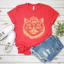 Princess Donut Mongo Shirt This Is An Outrage Dungeon Crawler Carl Tshirt Cat Lover Gift For Litrpg Lovers Book Series Apparel M red