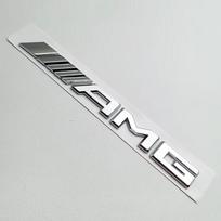 3D Metalinis AMG Emblema Automobilio Galinės Bagažinės Ženklelis Lipdukas Mercedes Benz W204 W205 W203 W211 W212 W213 W201 W210 W124 W126 W140 EH8 white