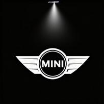2 vnt. Naujas LED šviesos automobilio durų projektorius Automobilio pasitikimo šviesa Mini Cooper One JCW R55 R56 R50 R53 R60 F55 F56 Countryman WORKS F60 ksgbw33 black